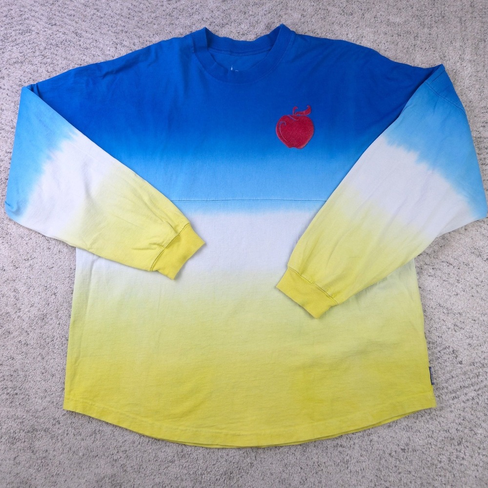 Disney World Spirit Jersey Size XL Snow White Apple Sparkle Long Sleeve Shirt